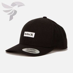 HURLEY One and Only Boxed Solid Black Snapback Hat